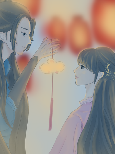 日漫奇幻冒险漫画白鲸航线封面插画